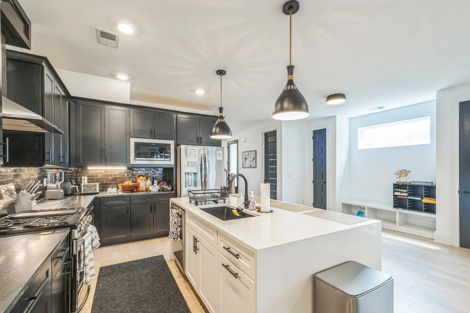 The community kitchen at Tharros House Nashville